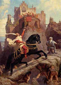 Leutze Emanuel The Knight O A4 Photo Print