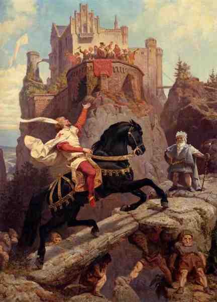 Leutze Emanuel The Knight O A4 Photo Print