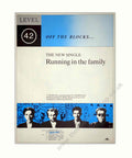 Level 42 Off Vintage Retro Advert Poster A4 Photo Print