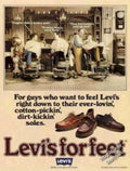 Levis Boots Men Vintage Retro Advert Ads A4 Photo Print