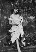 Lewis Carroll alice liddell 1860 beggar maid bw A4 Photo Print