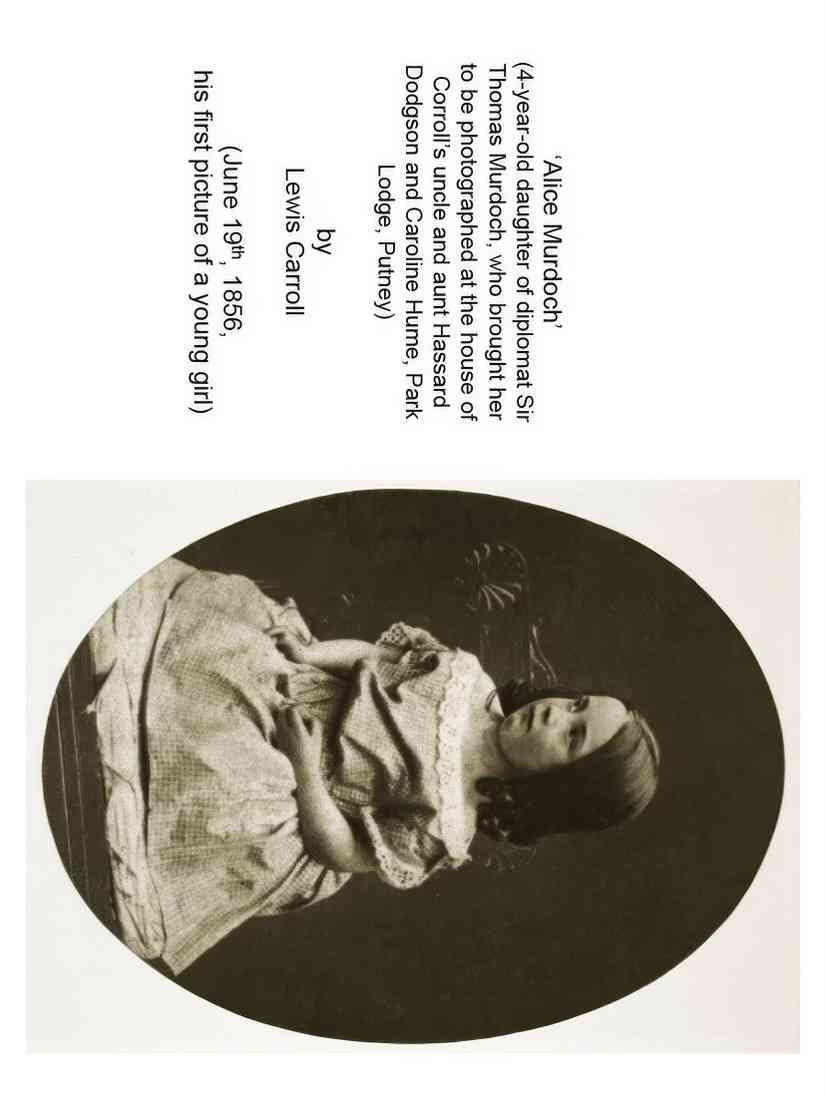 Lewis Carroll alice murdoch 1856 2 A4 Photo Print
