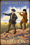 Lewis Clark Seaside Vintage Retro Advert Ads A4 Photo Print