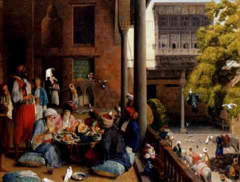Lewis John Frederick The Midday Meal Cairo A4 Photo Print