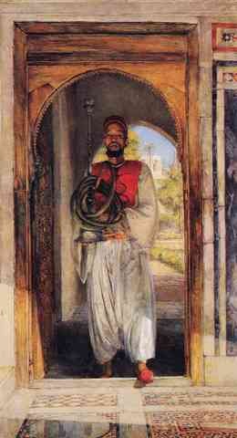 Lewis John Frederick The Pipe Bearer A4 Photo Print