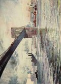 Lewis Martin 1881 1962 New York 1911 Brooklyn Bridge A4 Photo Print