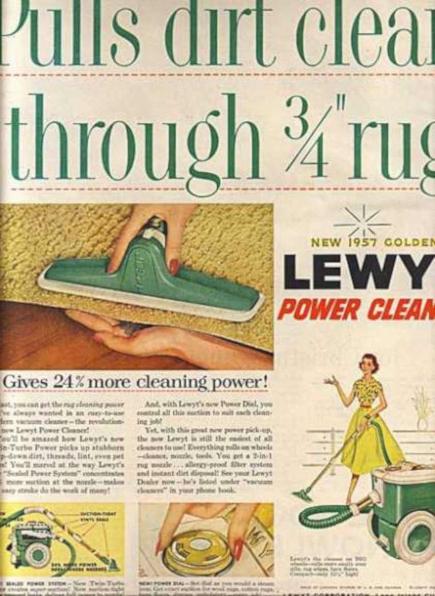 Lewy Power Clean Vintage Retro Advert Ads A4 Photo Print