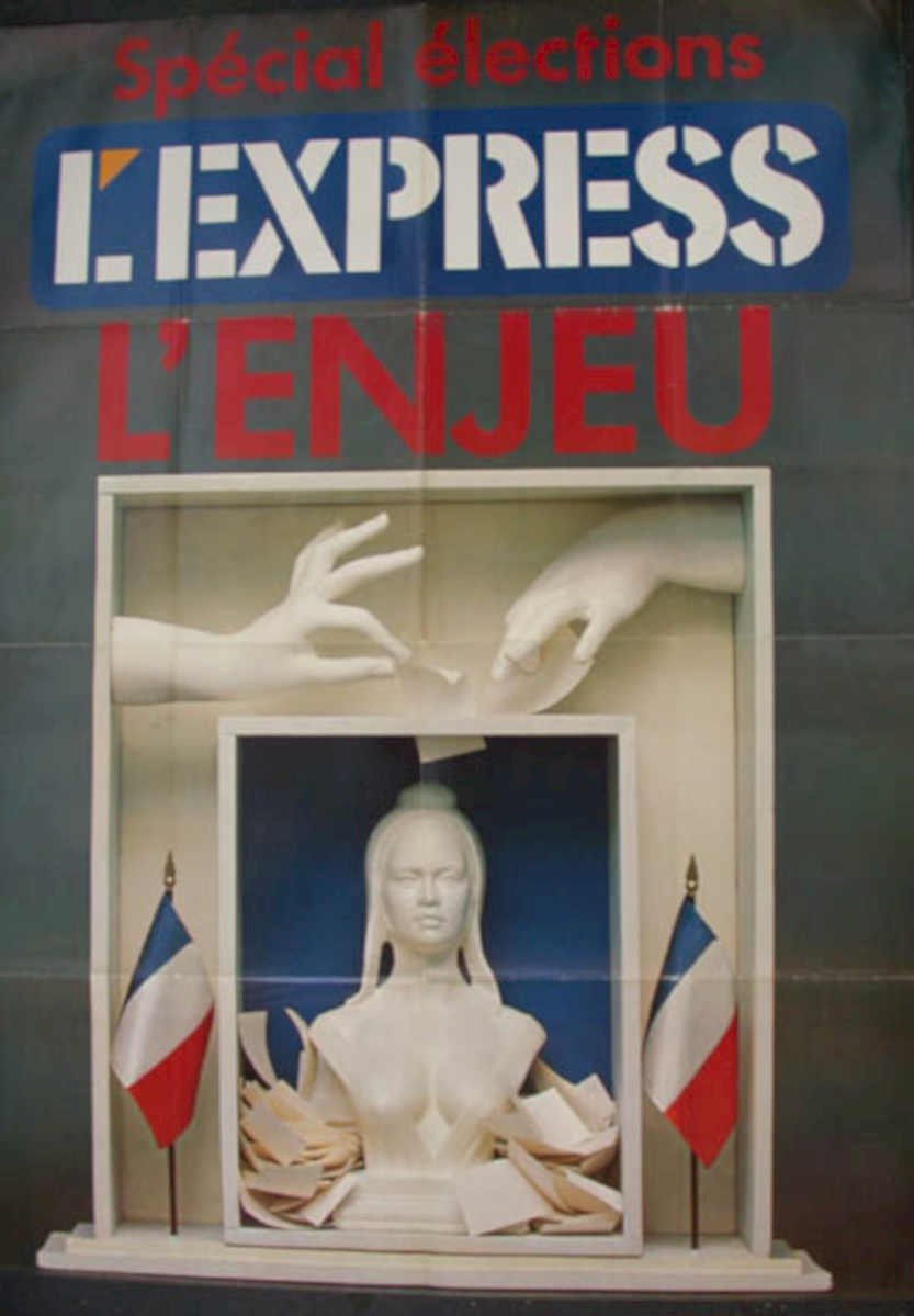 Lexpress Special Elections Vintage Retro Advert Ads A4 Photo Print