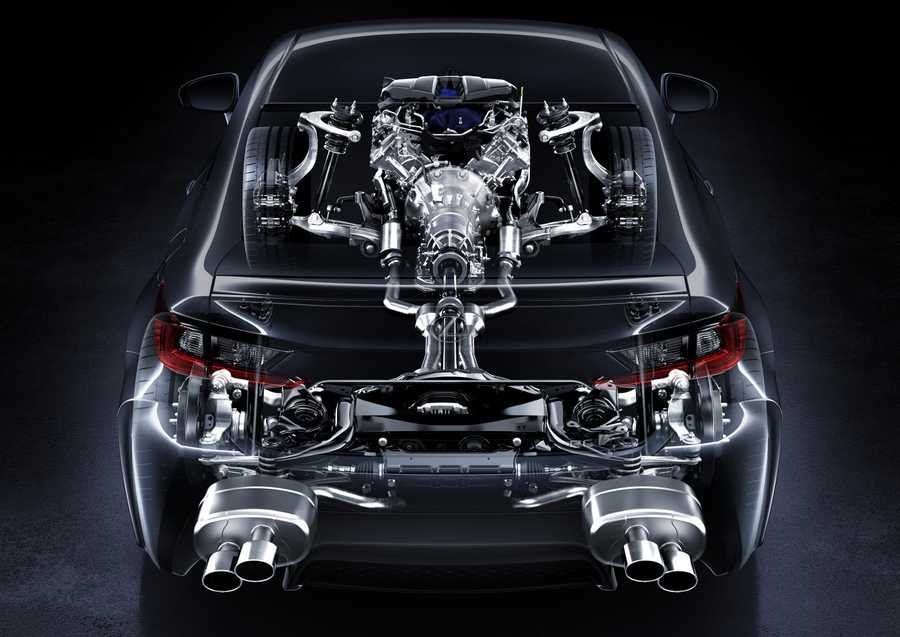 Lexus RC F cutaway A4 Photo Print