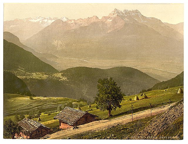 Leysin Nand Canton Vintage A4 Photo Print