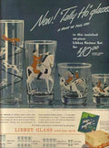 Libbey Hostess Sets Vintage Retro Advert Ads A4 Photo Print