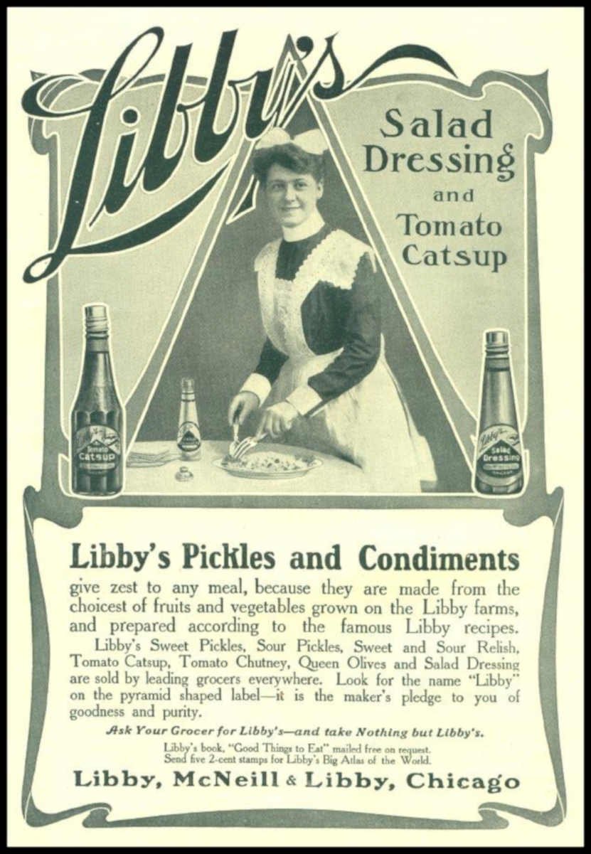 Libby Salad Bottles Vintage Retro Advert Ads A4 Photo Print