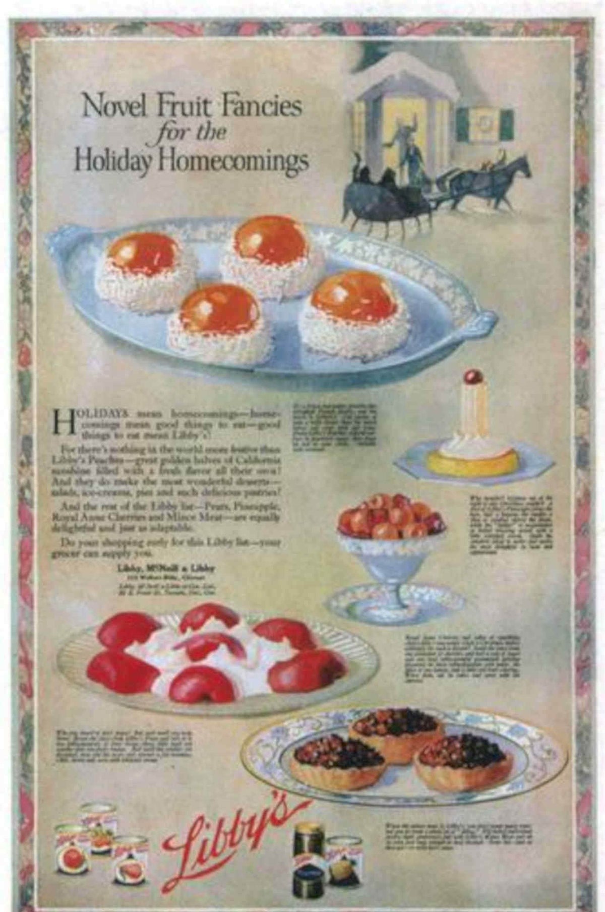 Libbys Fruit Fancies Vintage Retro Advert Poster A4 Photo Print