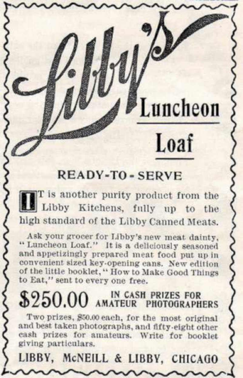 Libbys Luncheon Loaf Vintage Retro Advert Ads A4 Photo Print