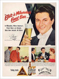 Liberace Blatz Beer Milwaukee 1952 Vintage Retro Advert Poster A4 Photo Print