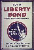 Liberty Bond Button Vintage Retro Advert Ads A4 Photo Print