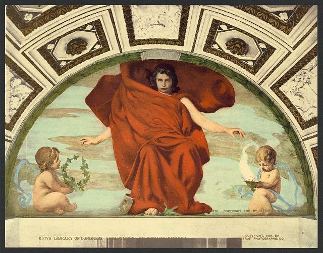 Library of Congress Melpomene Vintage A4 Photo Print