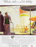 Lido Holiday Ship Vintage Retro Advert Ads A4 Photo Print