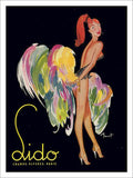 Lido Paris Burlesque Poster Vintage Retro Advert Poster A4 Photo Print