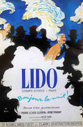 LidoBonjourNuit Vintage Advert A4 Photo Print