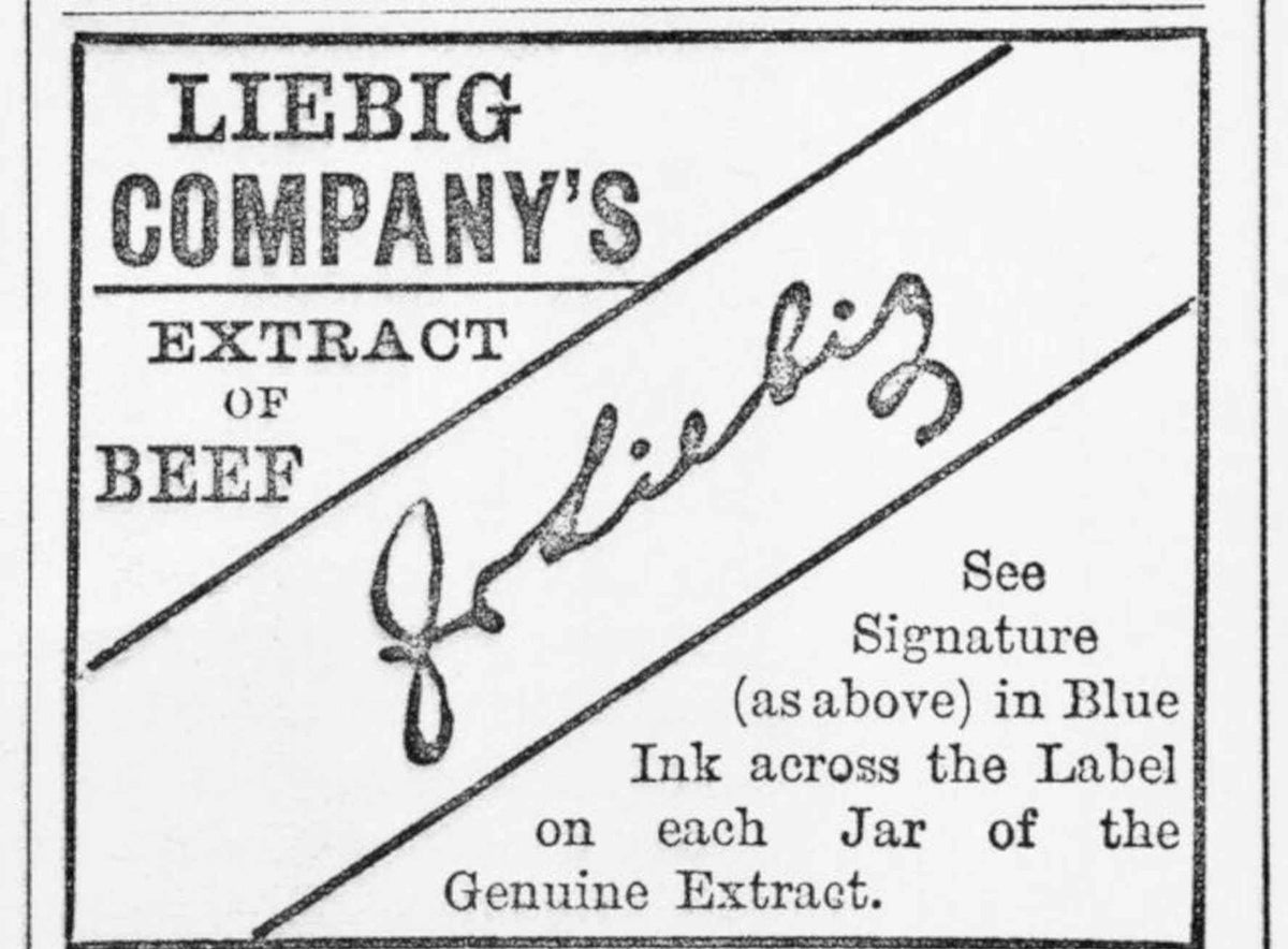 Liebig Beef Label Vintage Retro Advert Poster A4 Photo Print