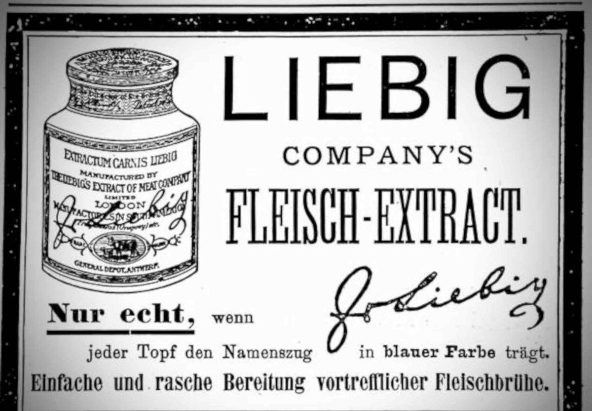 Liebig Fleisch Extract Vintage Retro Advert Poster A4 Photo Print