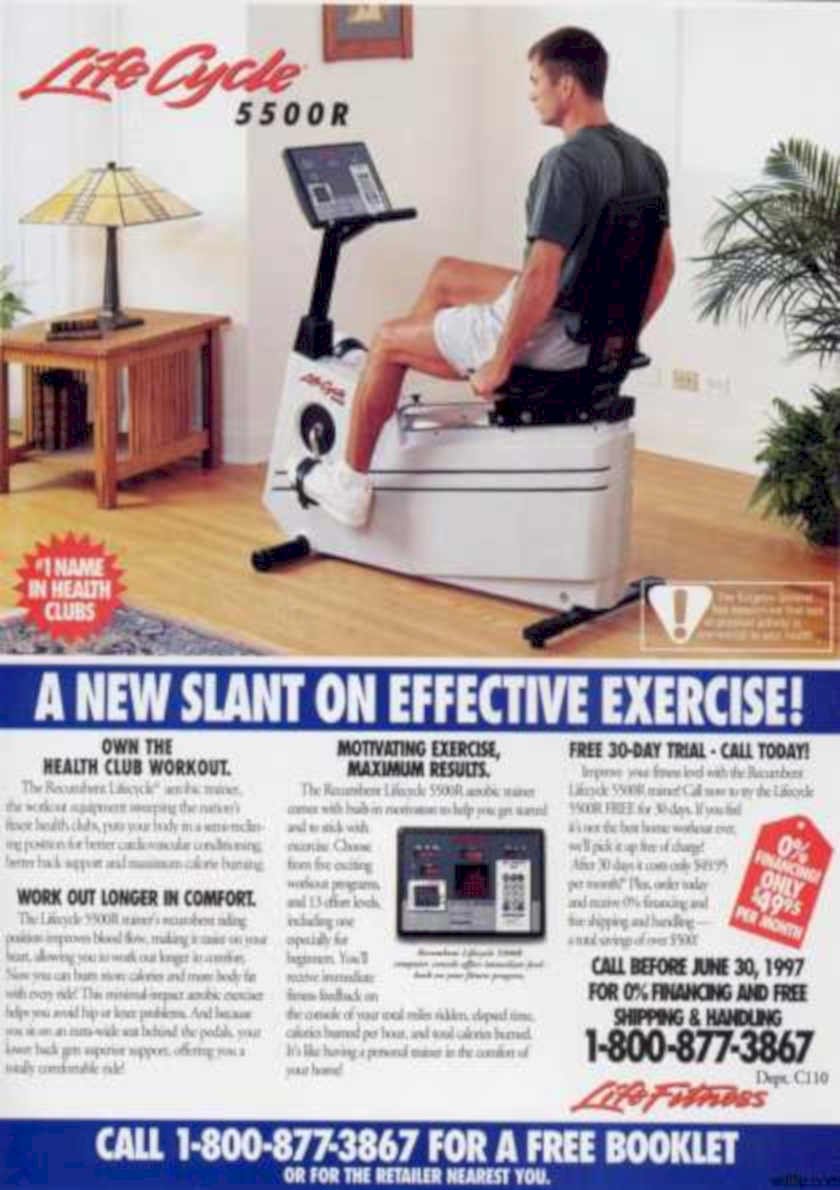 Life Cycle Exercise Vintage Retro Advert Ads A4 Photo Print