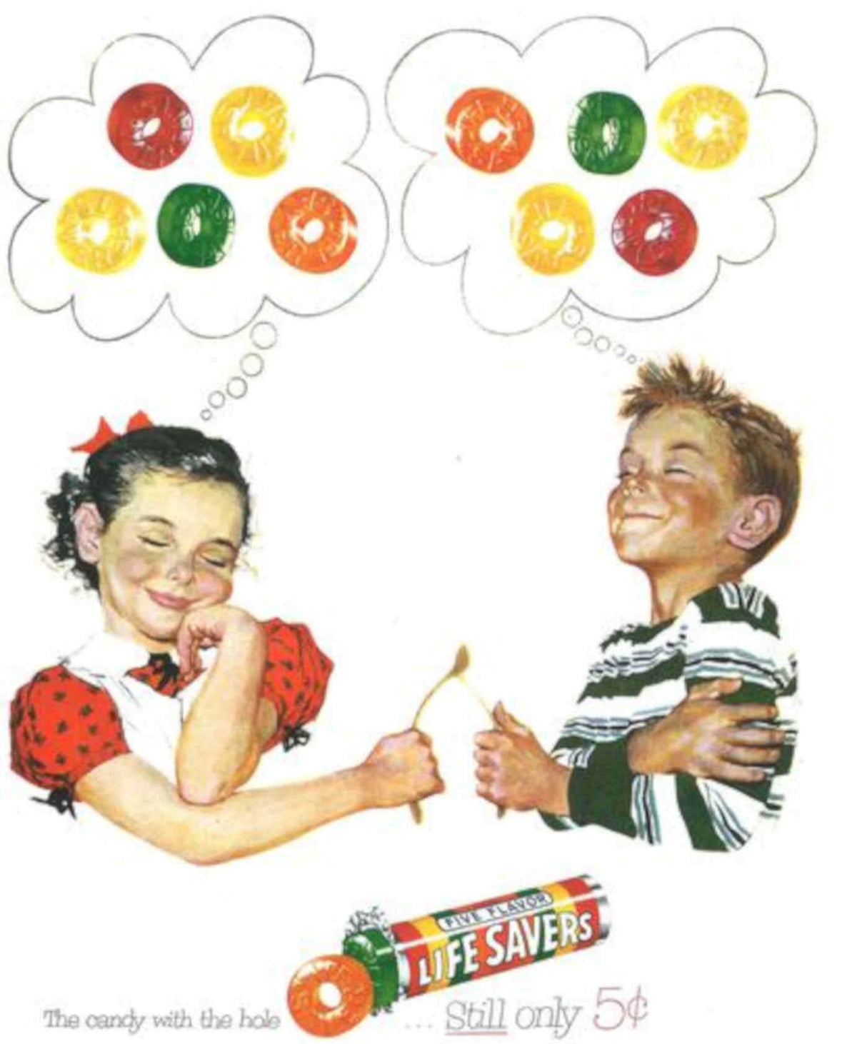 Life Savers Candy 2 Vintage Retro Advert Poster A4 Photo Print