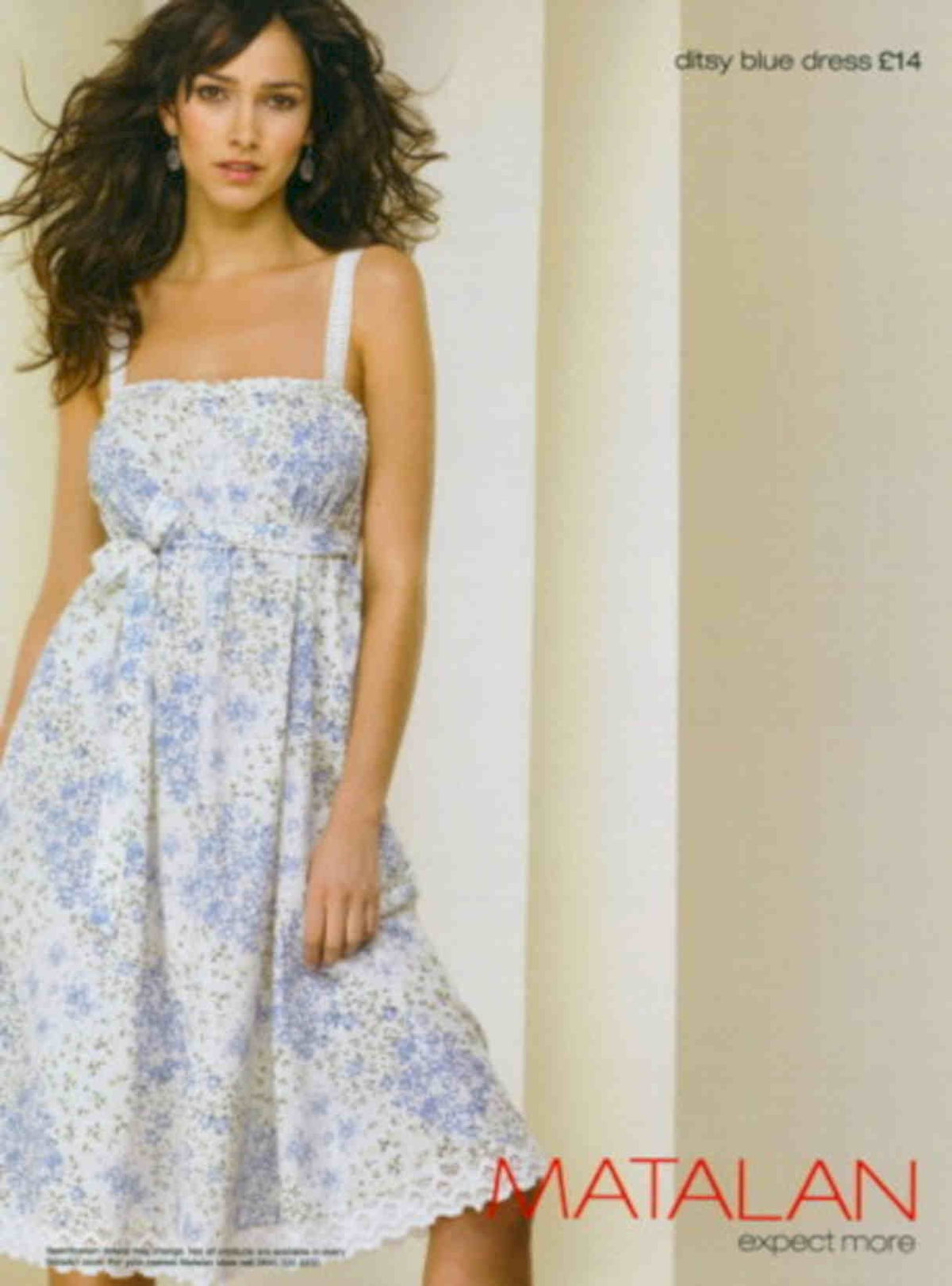 Light Blue Dress Vintage Retro Advert Poster A4 Photo Print