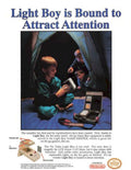 Light Boy Camping Vintage Retro Advert Poster A4 Photo Print