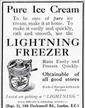 Lightning Freezer Ice Vintage Retro Advert Poster A4 Photo Print