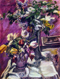 Lilac And Tulips Corinth Impressionism A4 Photo Print