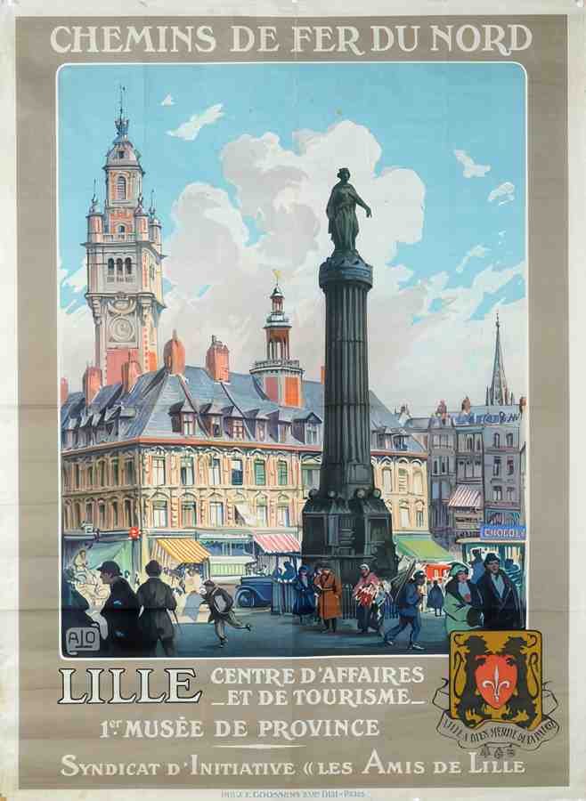 Lille Vintage Advert A4 Photo Print