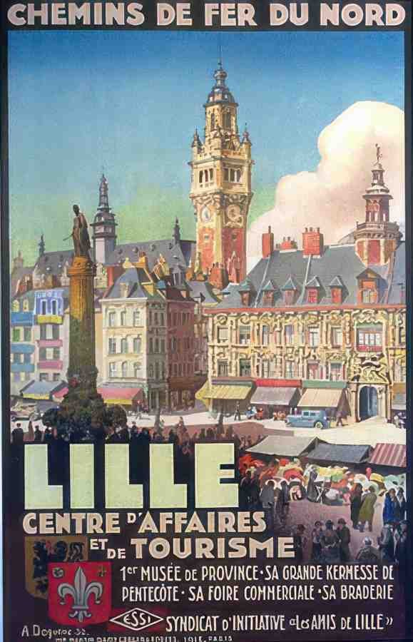 Lille Vintage Advert (2) A4 Photo Print