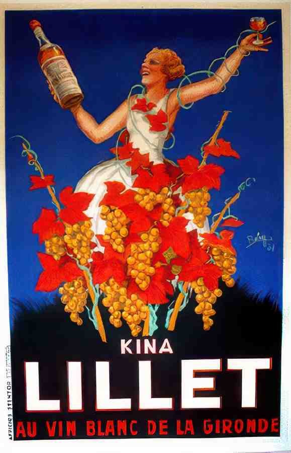 Lillet Vintage Advert A4 Photo Print