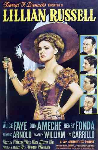  Lillian Russell 01 film star poster A4 Photo Print