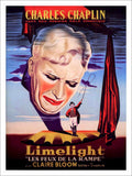 Limelight Charlie Chaplin French Movie Poster 1950s Vintage Retro Advert Poster