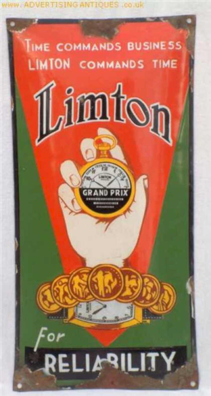 Limton Clocks Time Vintage Retro Advert Ads A4 Photo Print