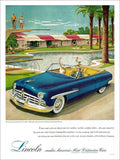 Lincoln Car Advert 1949 Vintage Retro Advert Poster A4 Photo Print