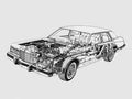 Lincoln Continental cutaway A4 Photo Print