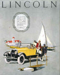 Lincoln Convertible Yacht Vintage Retro Advert Poster A4 Photo Print