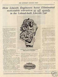 Lincoln Engine Block Vintage Retro Advert Ads A4 Photo Print