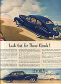 Lincoln Zephyr Clouds Vintage Retro Advert Ads A4 Photo Print