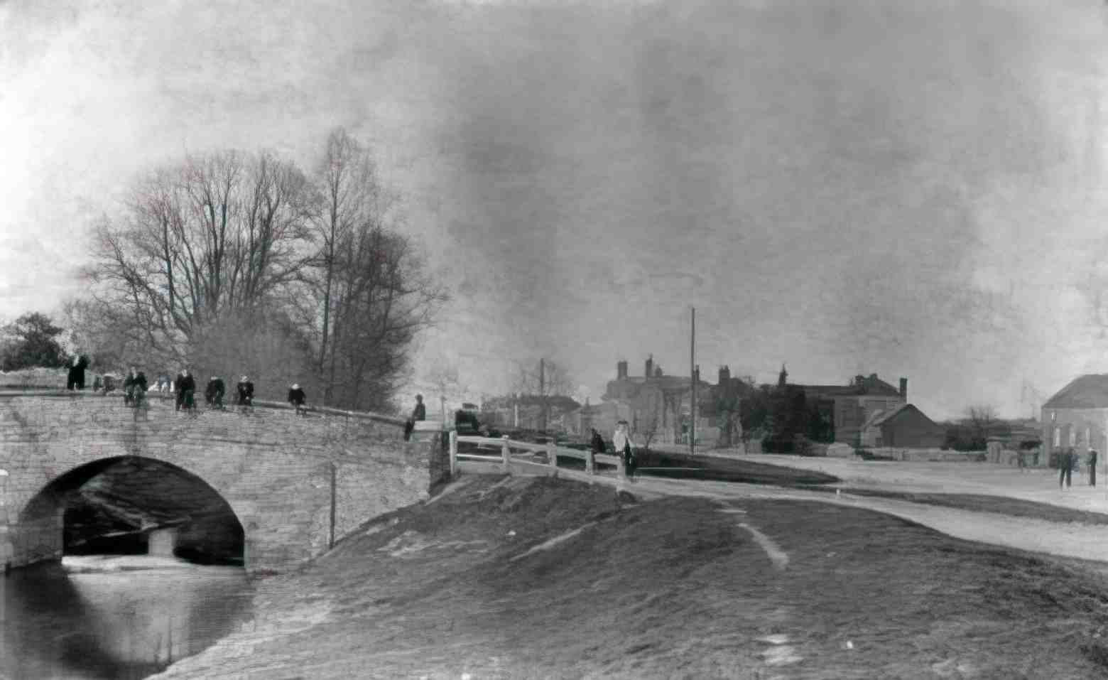 Lincolnshire Billinghay Old Bridge Vintage A4 Photo Print