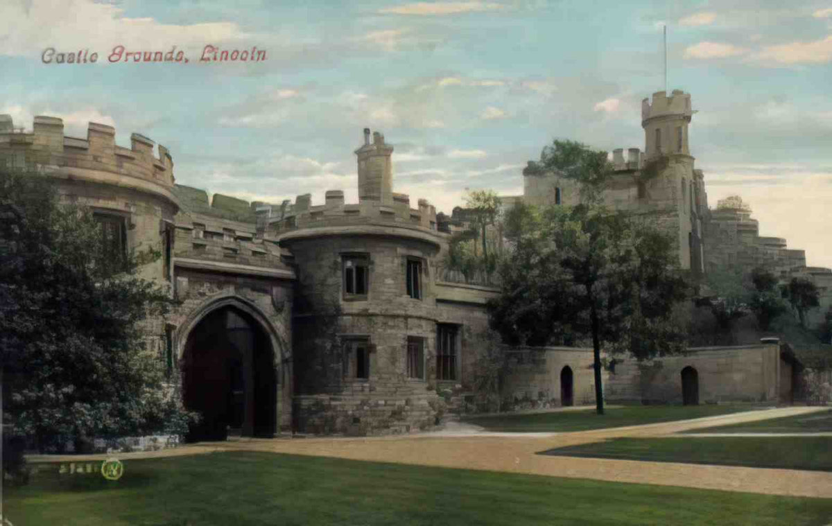 Lincolnshire Lincoln Castle Grounds Vintage A4 Photo Print