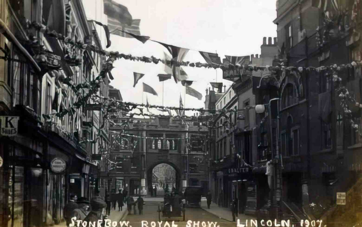 Lincolnshire Lincoln Stonebow Royal Show 1907 Vintage A4 Photo Print