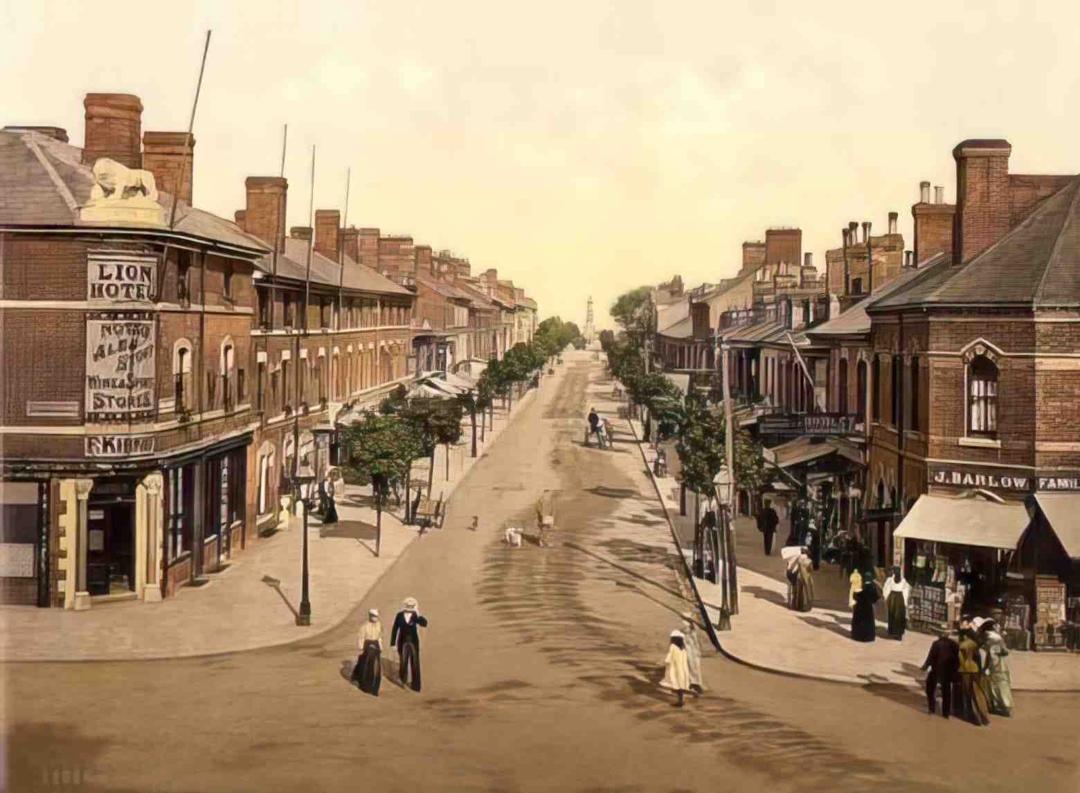 Lincolnshire Skegness Lumley Road II Vintage A4 Photo Print