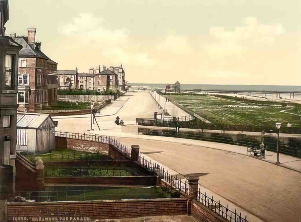 Lincolnshire Skegness The Parade Vintage A4 Photo Print