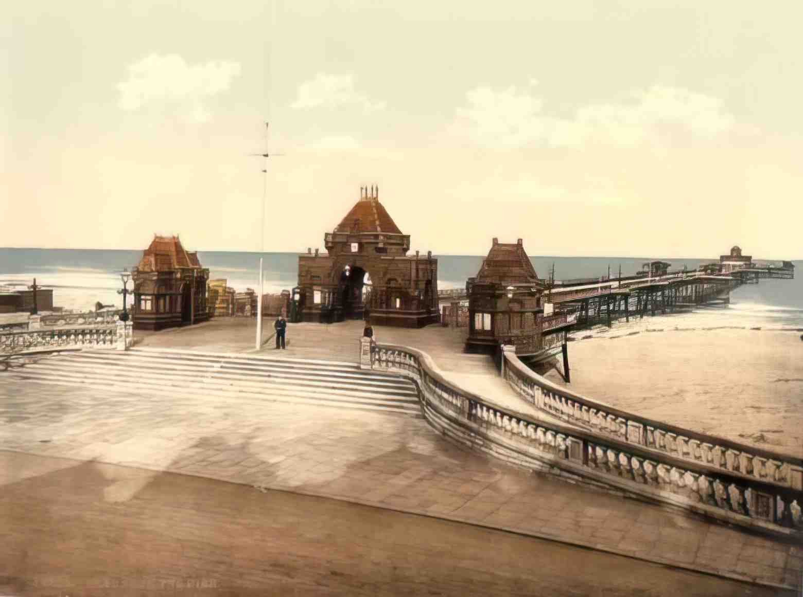 Lincolnshire Skegness The Pier Vintage A4 Photo Print