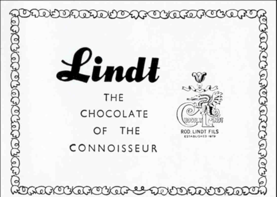 Lindt Chocolate Box Vintage Retro Advert Poster A4 Photo Print